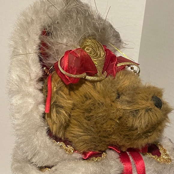 Vintage Dan Dee Collector’s Choice Holiday Bear Red.  16.5” Tall on Stand. - Picture 8 of 12